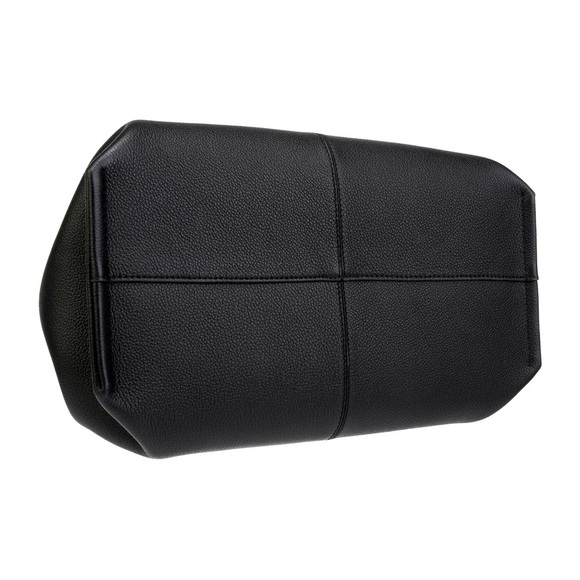 Polène Numéro Neuf Edition Textured Calf Leather Black Top Handle Bag - Picture 4 of 12